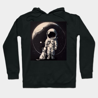 Astronaut with dog Hoodie